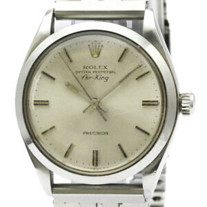 ROLEX Air King 5500 Stainless Steel Automatic Mens Watch Vintage